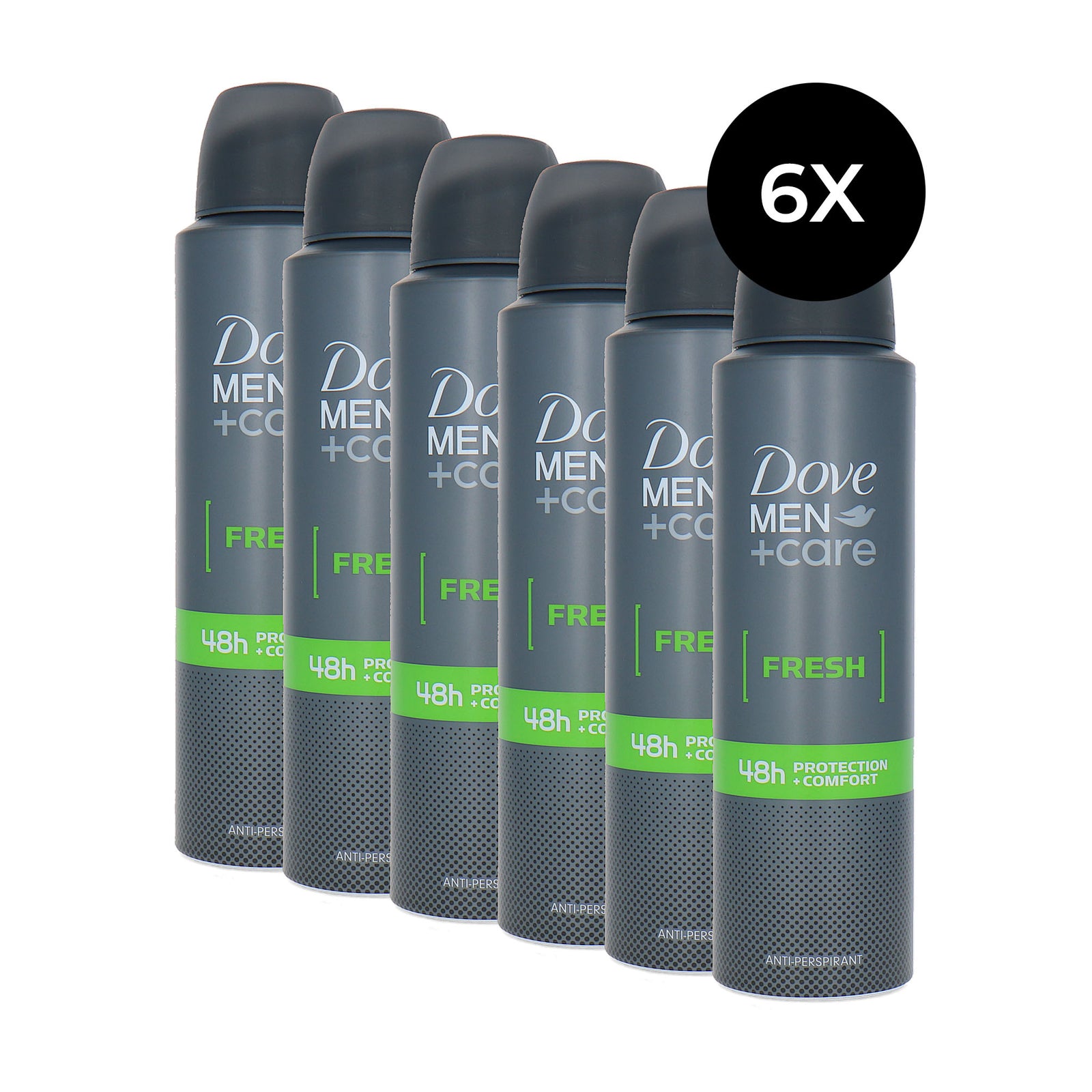 Dove Men + Care Fresh Deodorant Spray - 6 x 150 ml