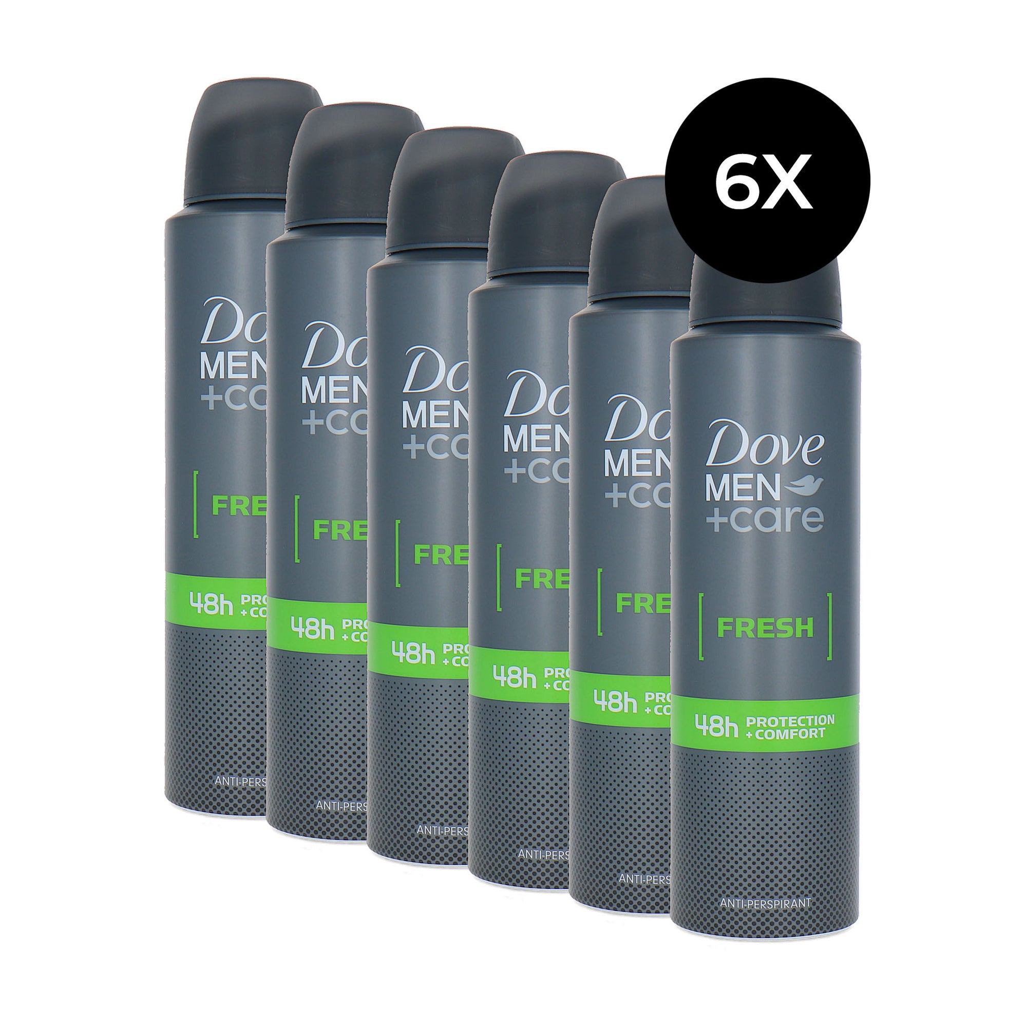 Dove Men + Care Fresh Deodorant Spray - 6 x 150 ml