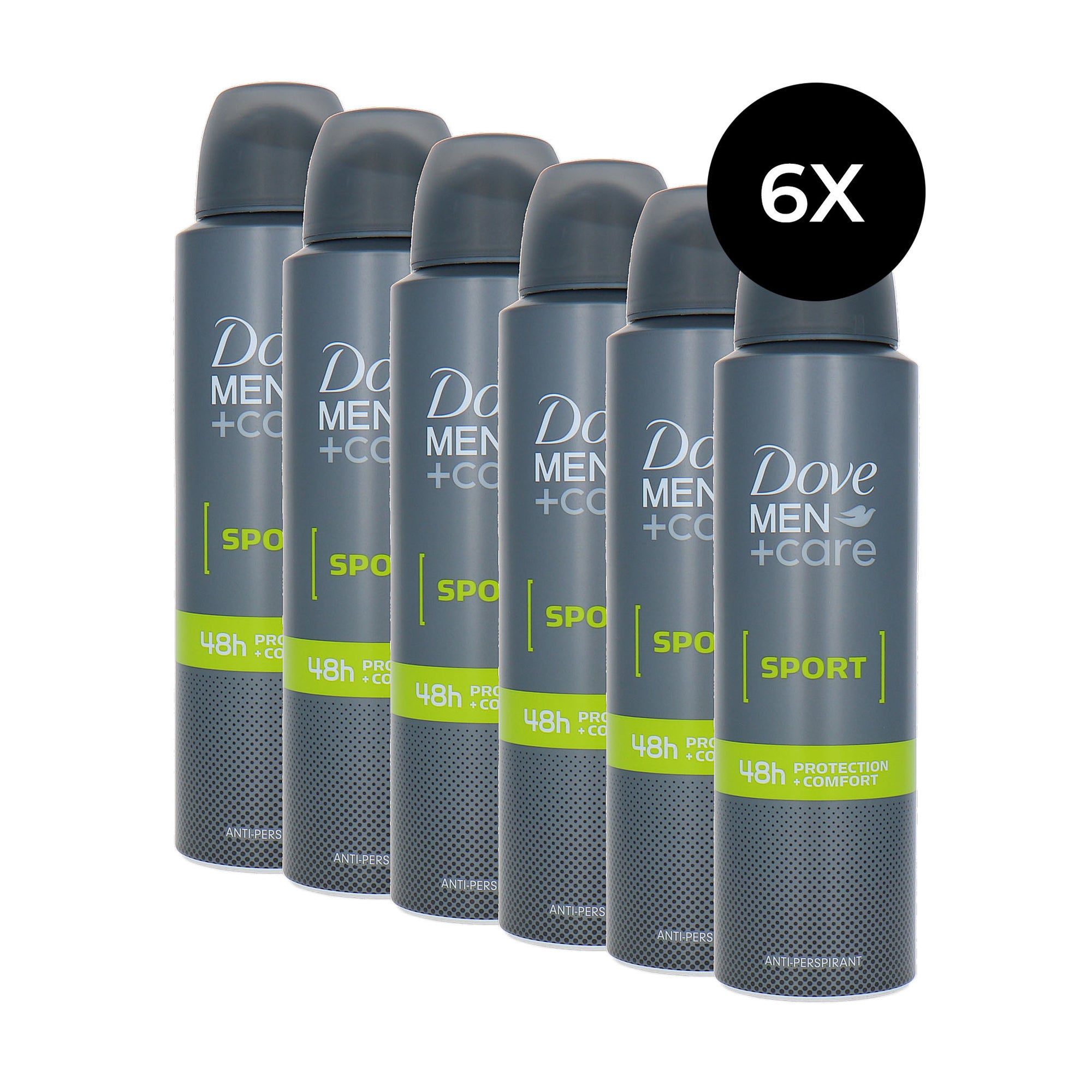 Dove Men + Care Sport Deodorant Spray - 6 x 150 ml