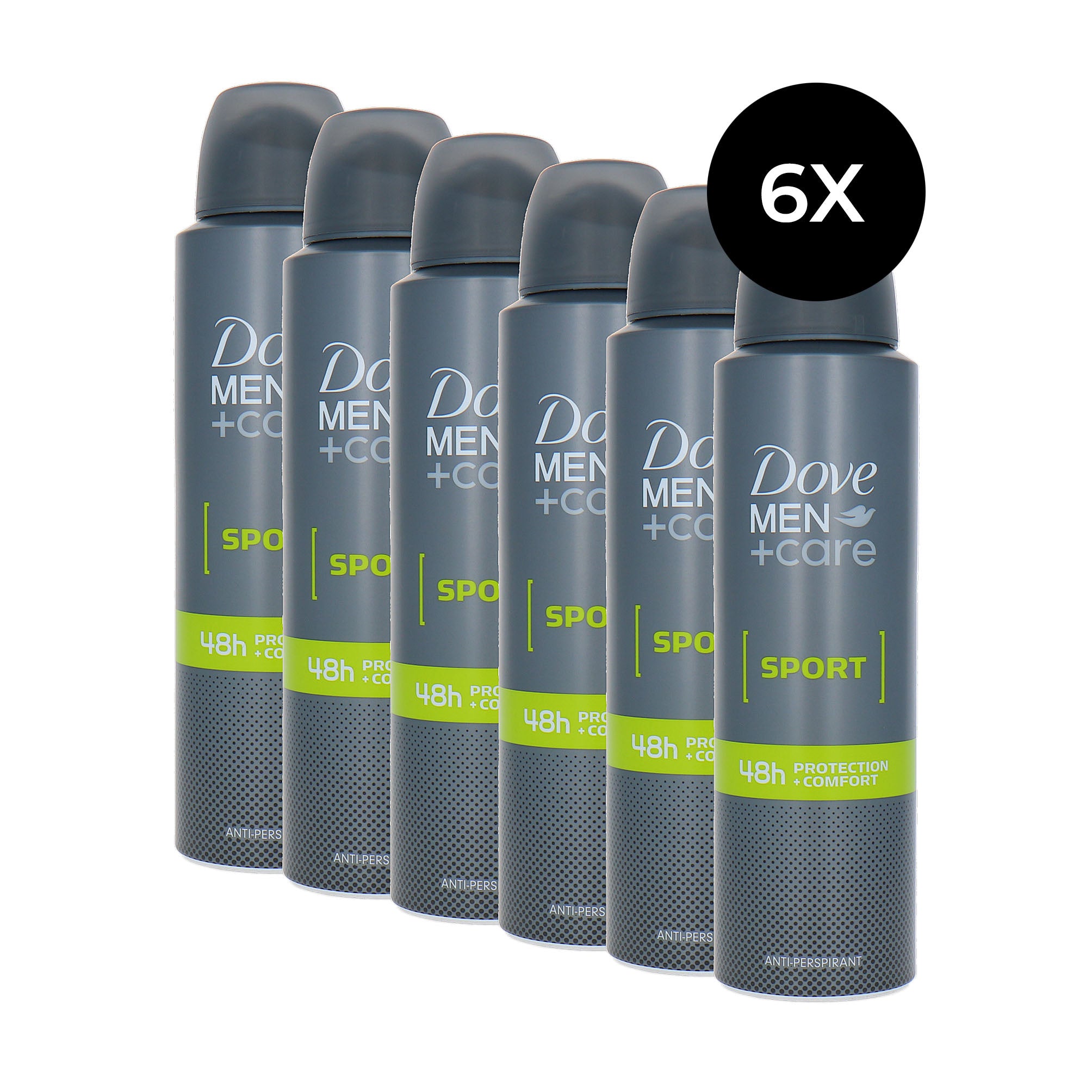 Dove Men + Care Sport Deodorant Spray - 6 x 150 ml