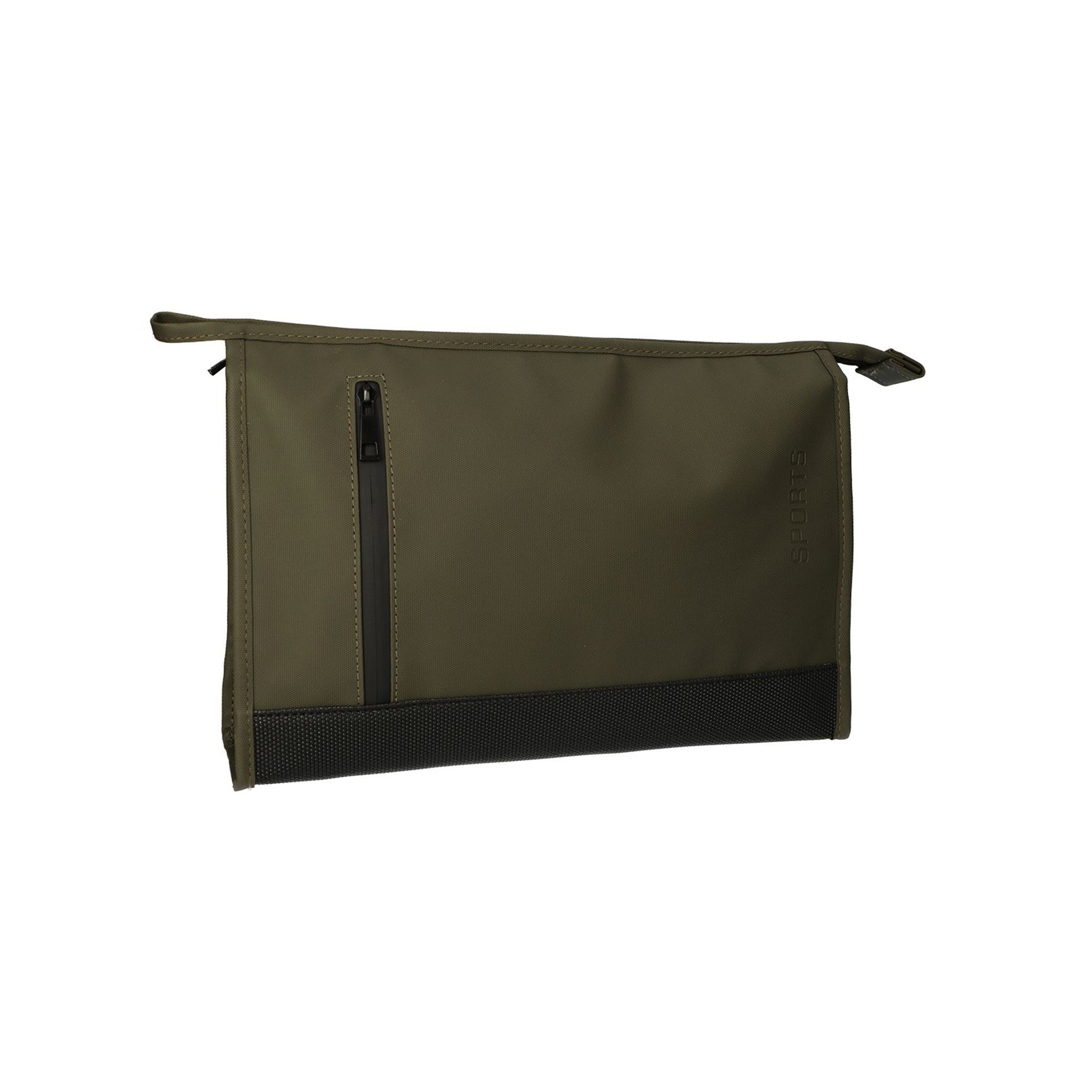 Blisso Toiletry Bag Rubber Bottom Green 35x24cm