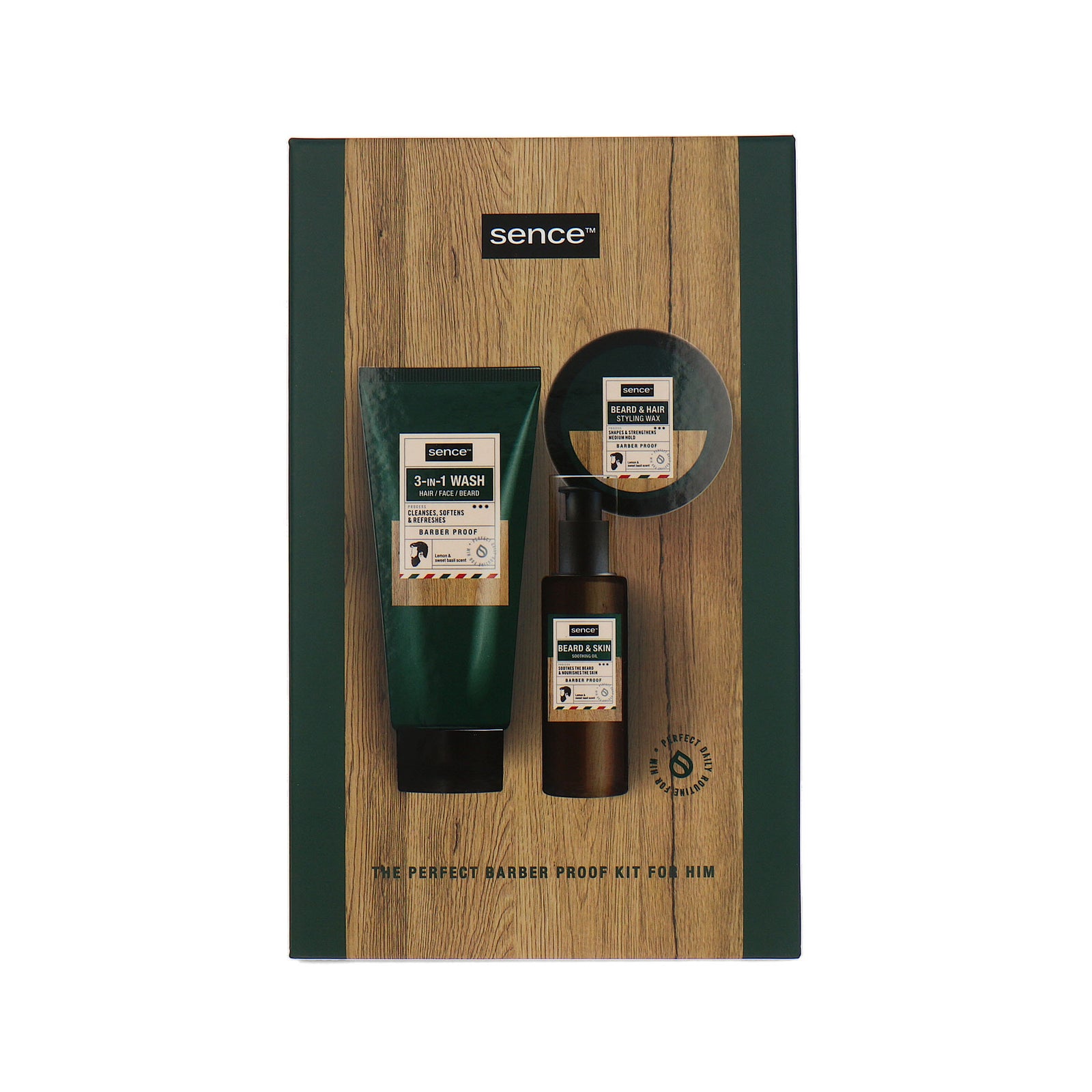 Sence The Perfect Barber Proof Kit For Him Geschenkset - 50 ml-100 ml-50 gr
