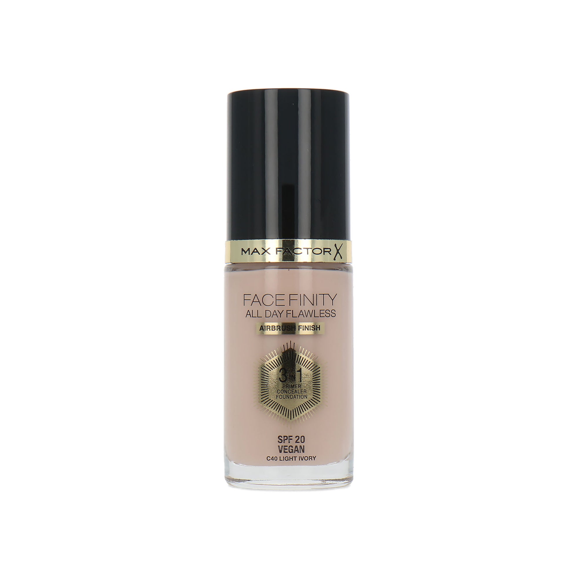 Max Factor Facefinity All Day Flawless 3 in 1 Airbrush Finish Foundation - C40 Light Ivory