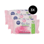 Nivea Rose Care Micellar Wipes - 25 pieces (set van 3)