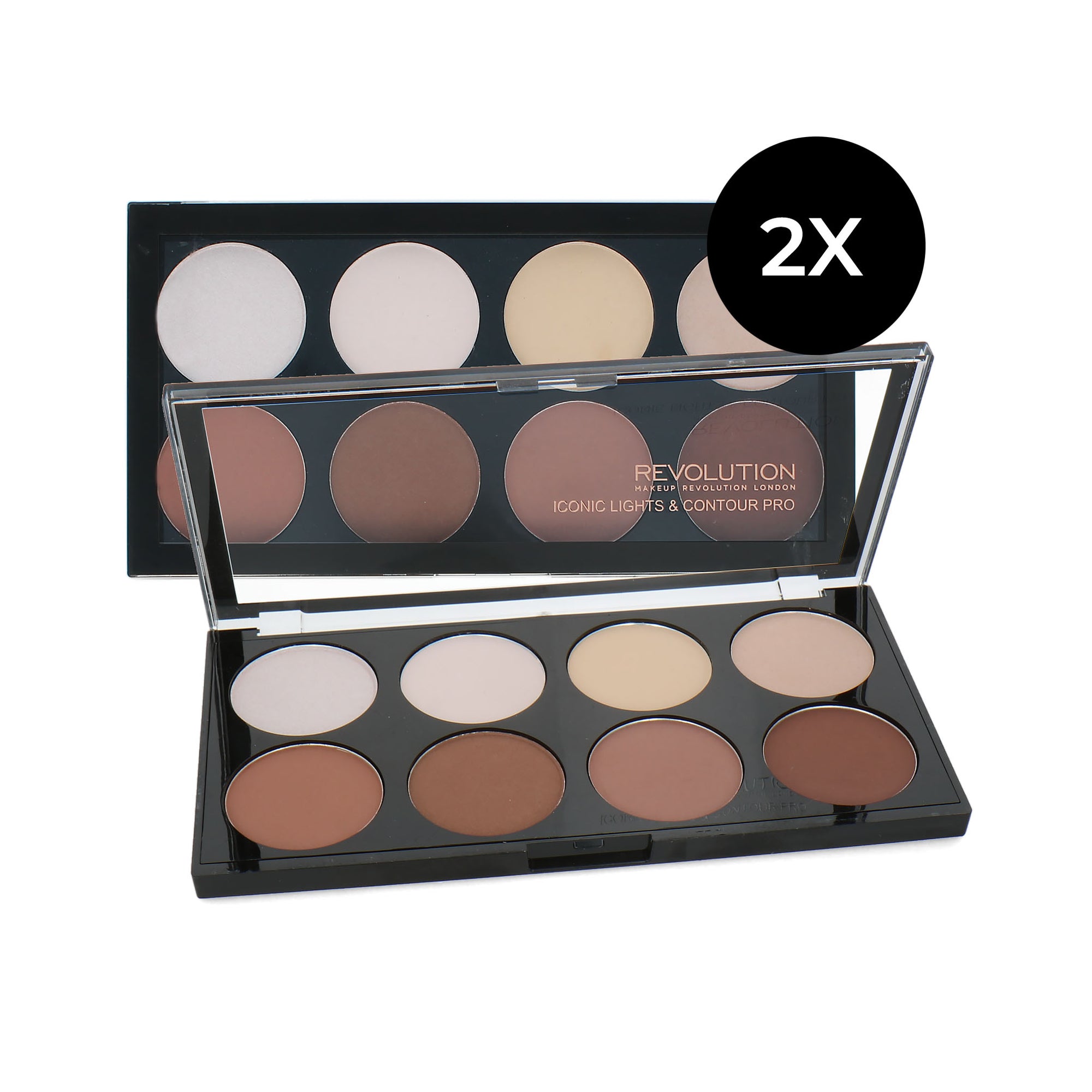 Makeup Revolution Set of 2 Iconic Lights & Contour Pro Palette (licht beschadigd doosje)
