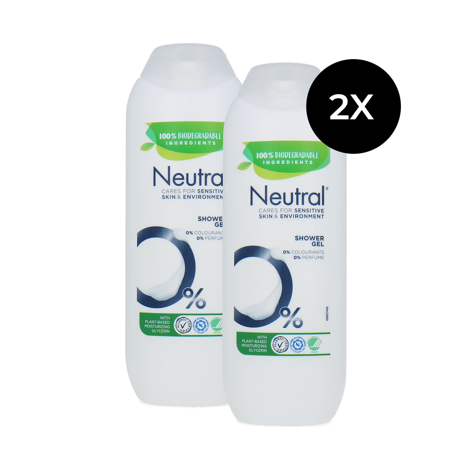 Neutral Shower Gel - 2 x 250 ml