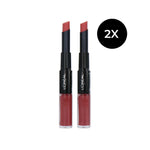 L'Oréal Infallible 24H 2 Step Lipstick - 312 Incessant Russet (2 stuks)