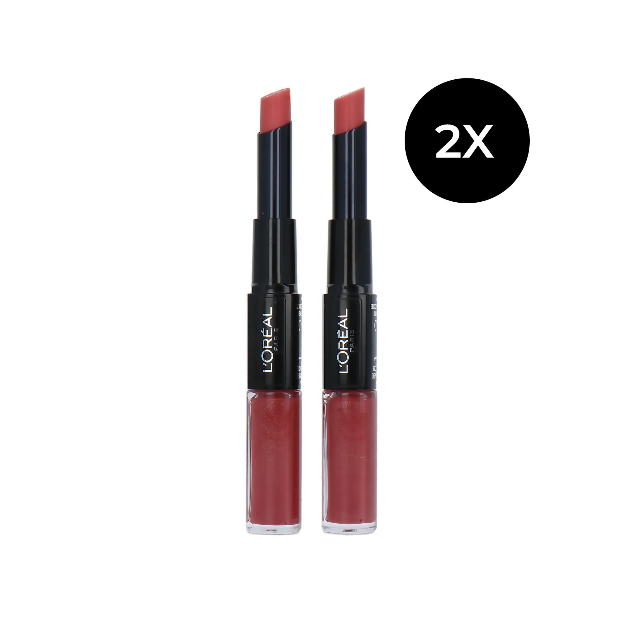 L'Oréal Infallible 24H 2 Step Lipstick - 312 Incessant Russet (2 stuks)