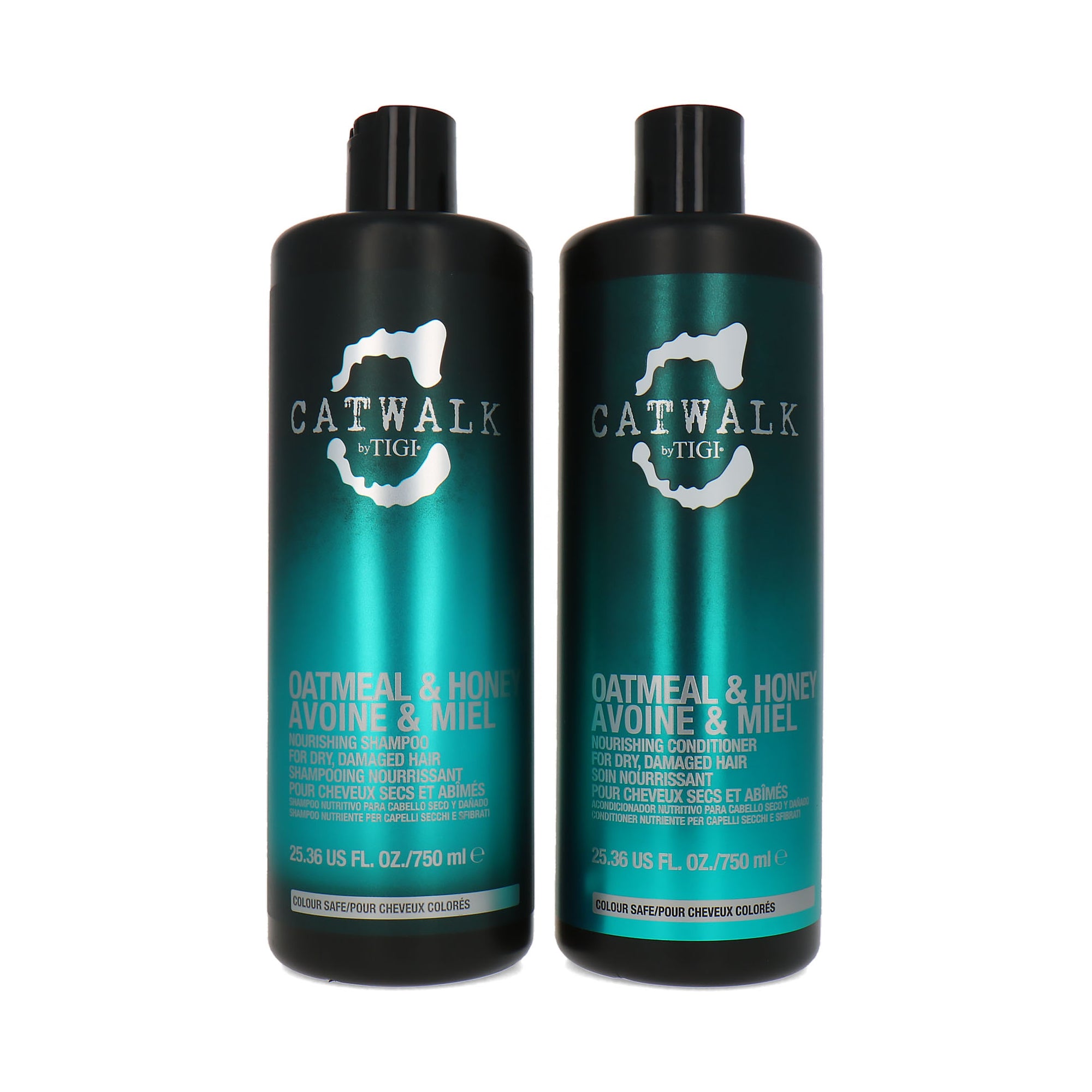 TIGI Catwalk Oatmeal & Honey Nourishing Conditioner + Shampoo - 2 x 750 ml