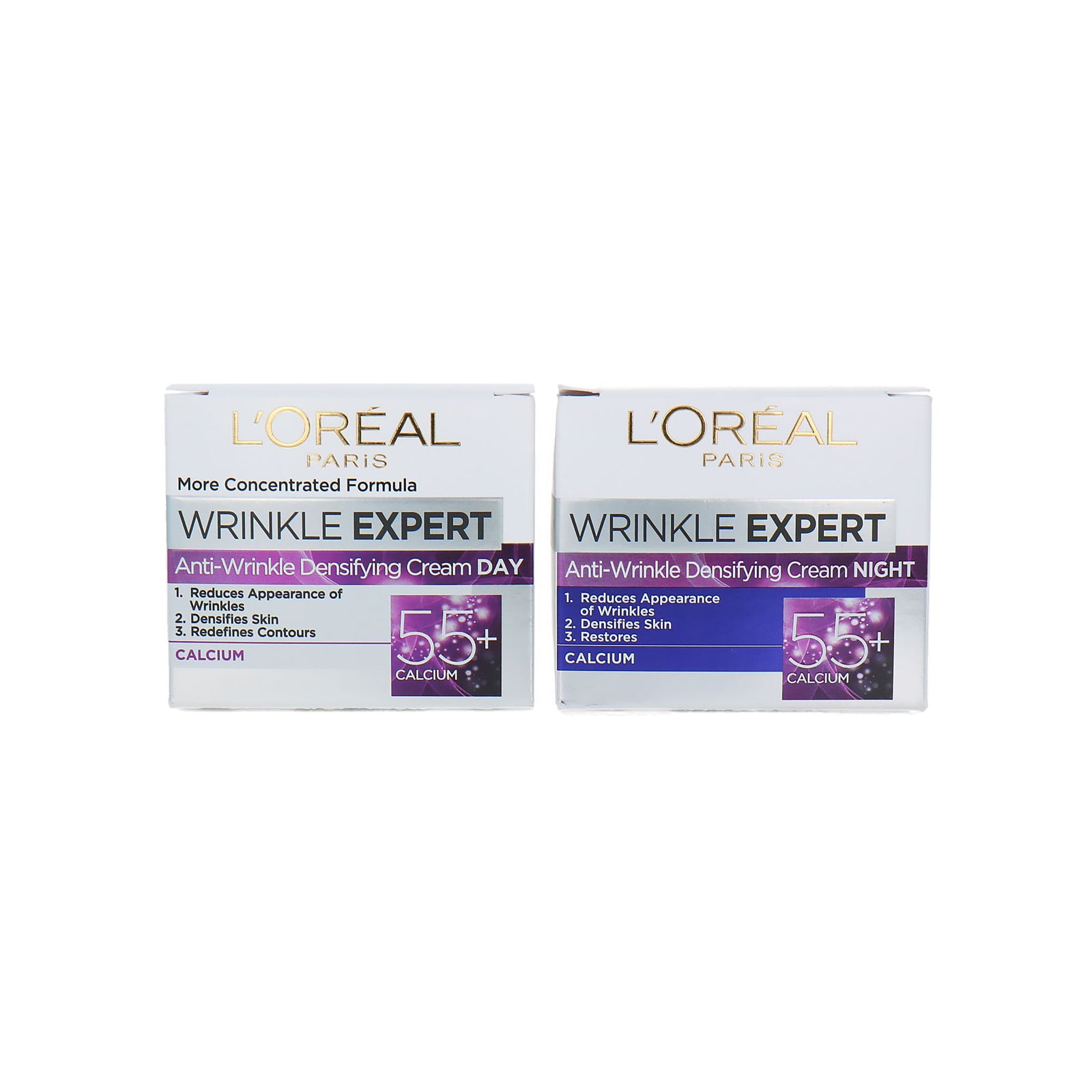 L'Oréal Wrinkle Expert Day- & Night Cream 55+ - 2 x 50 ml