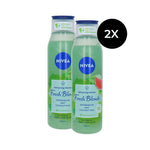 Nivea Fresh Blends Refreshing Shower Gel - 2 x 300 ml - Watermelon, Mint, Coconut Milk