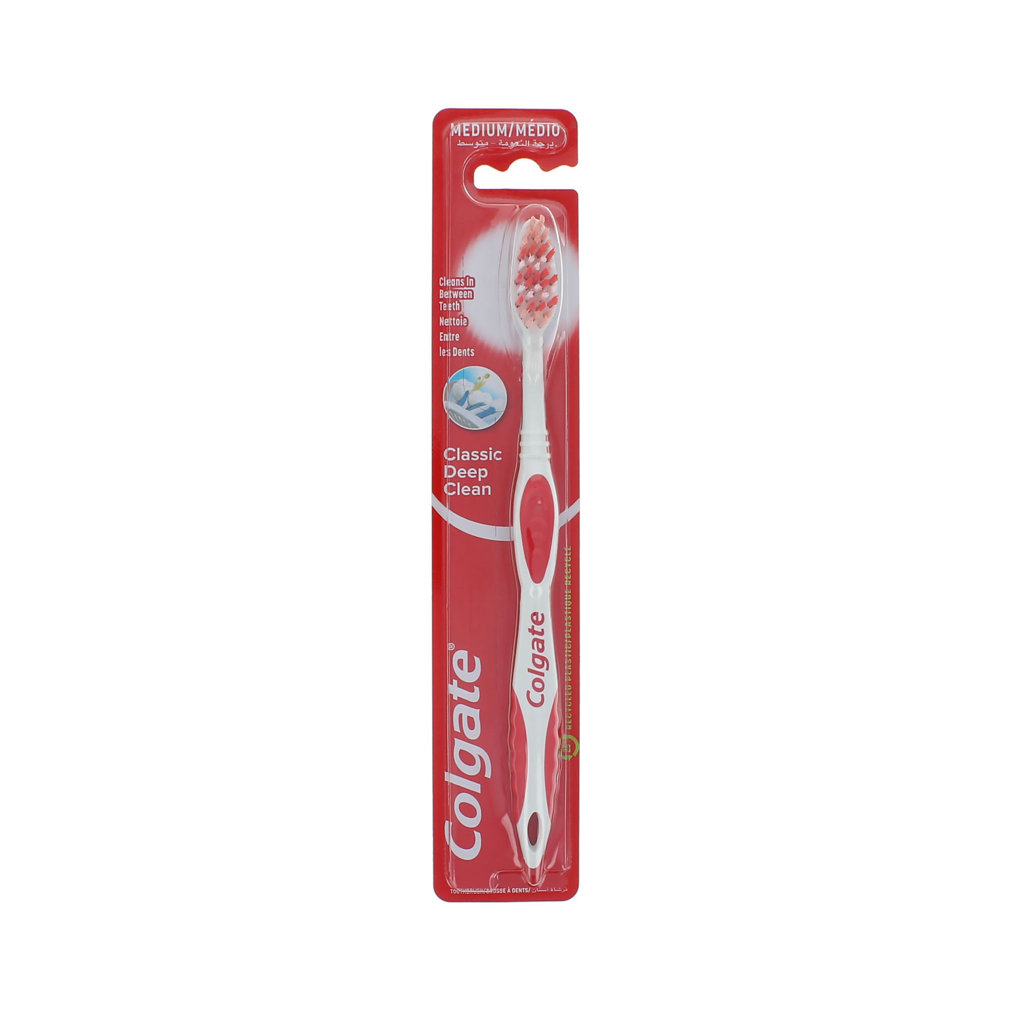 Colgate Classic Deep Clean Zahnbürste – Mittel Rot