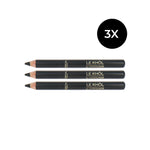 L'Oréal Le Khol By Superliner Mini Oogpotlood - 101 Midnight Black (set van 3)