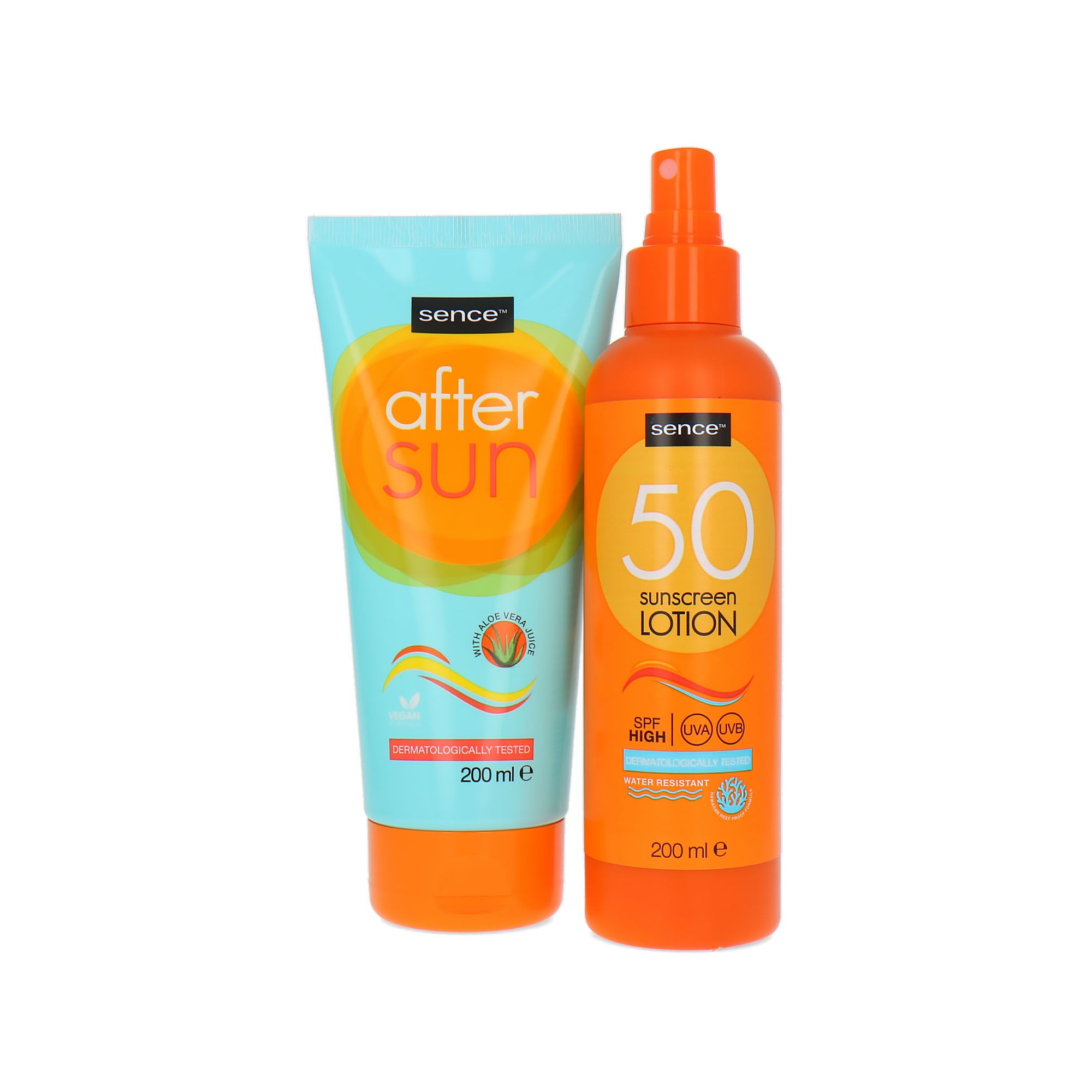 Sence Sunscreen Lotion SPF 50 + Aftersun - 2 x 200 ml