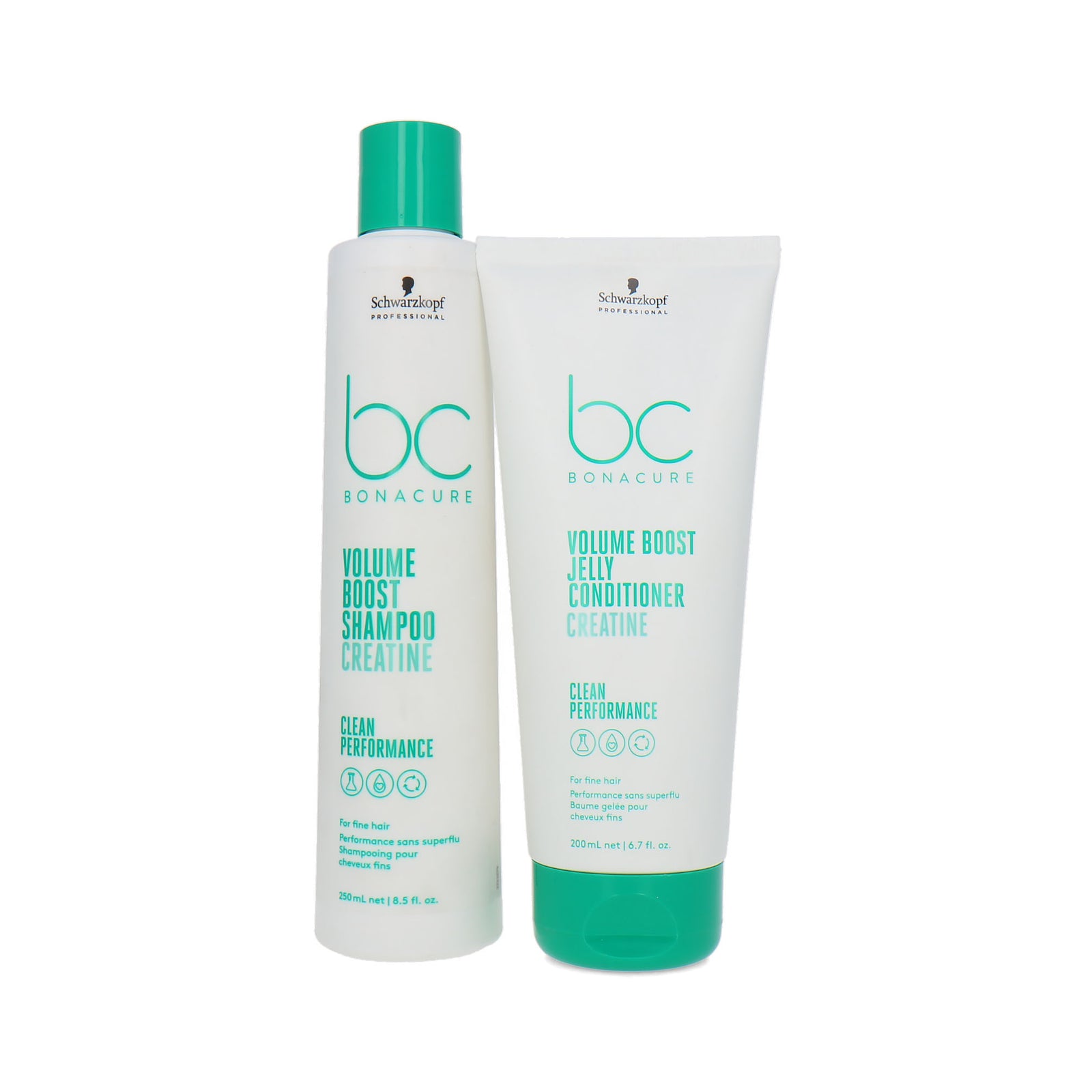 Schwarzkopf Bonacure Volume Boost Creatine Shampoo + Jelly Conditioner - 250-200 ml