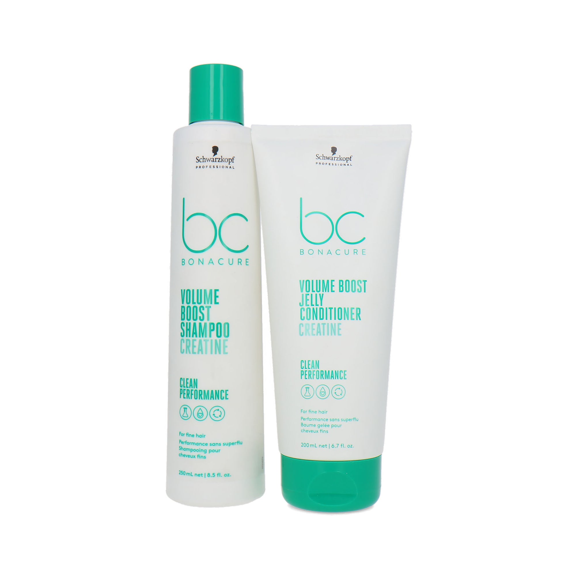 Schwarzkopf Bonacure Volume Boost Creatine Shampoo + Jelly Conditioner - 250-200 ml
