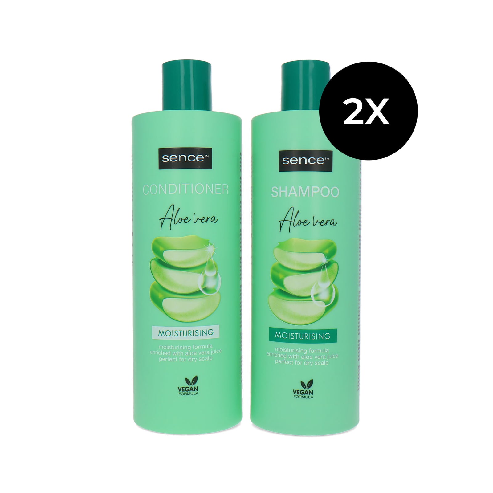 Sence Moisturising Shampoo & Conditioner Aloe Vera - 2 x 400 ml