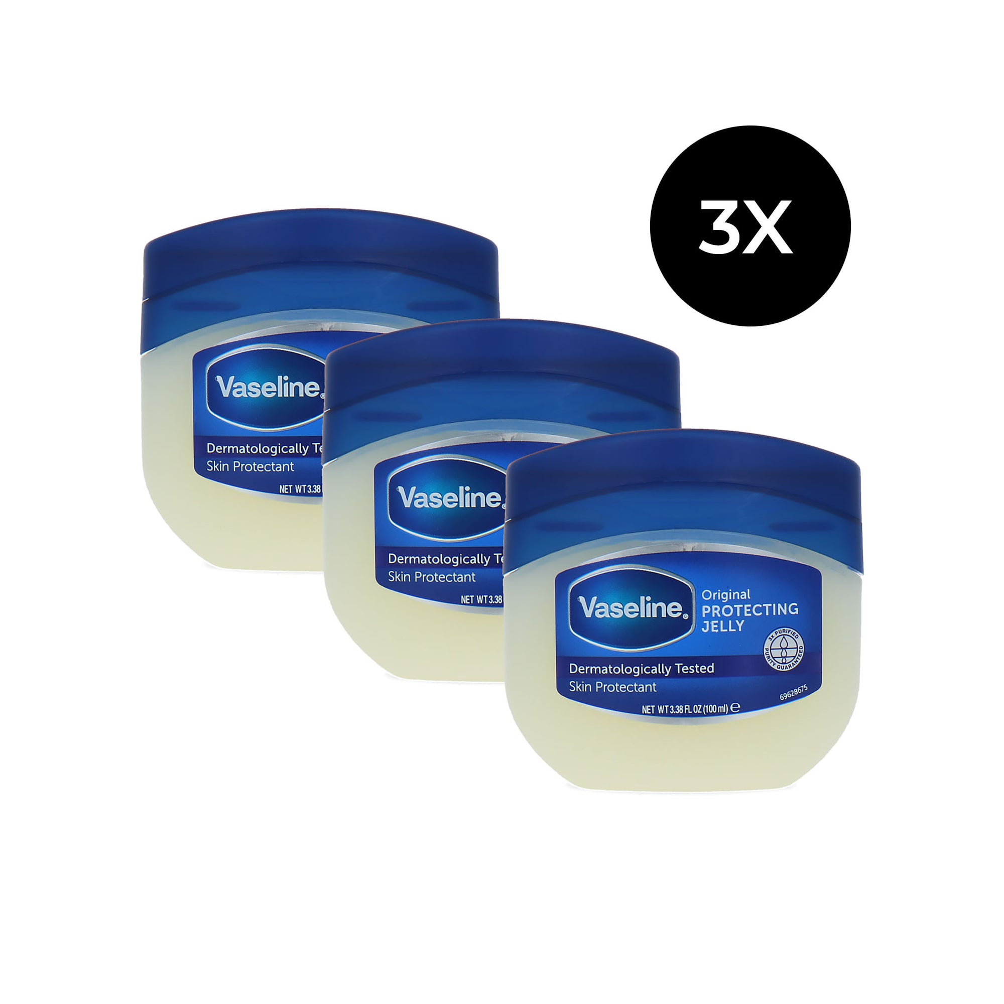 Vaseline Original Protecting Jelly - 3 x 100 ml