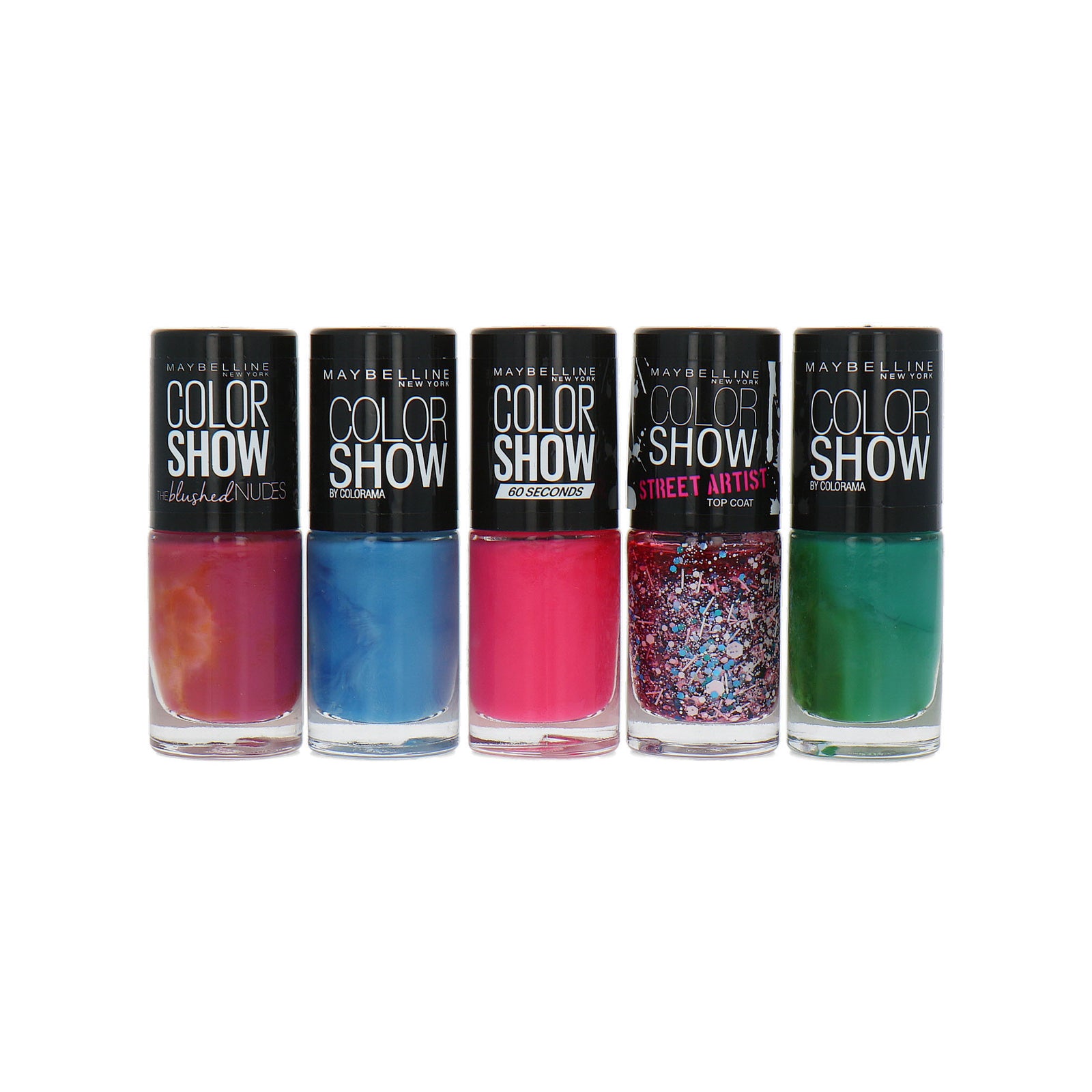 Maybelline Color Show Nailpolish Set 1B - 5 x 7 ml