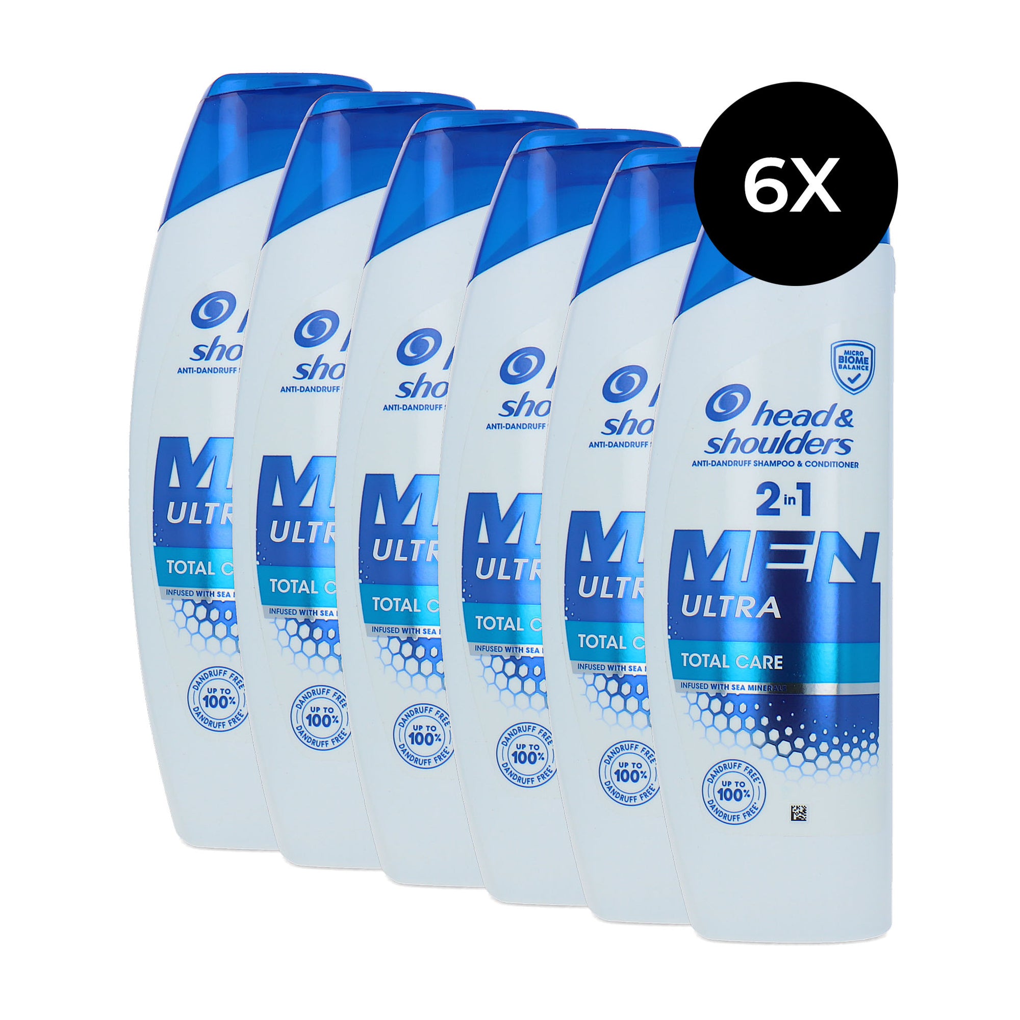 Head & Shoulders Men Ultra 2in1 Anti-Dandruff Shampoo Total Care - 6 x 330 ml