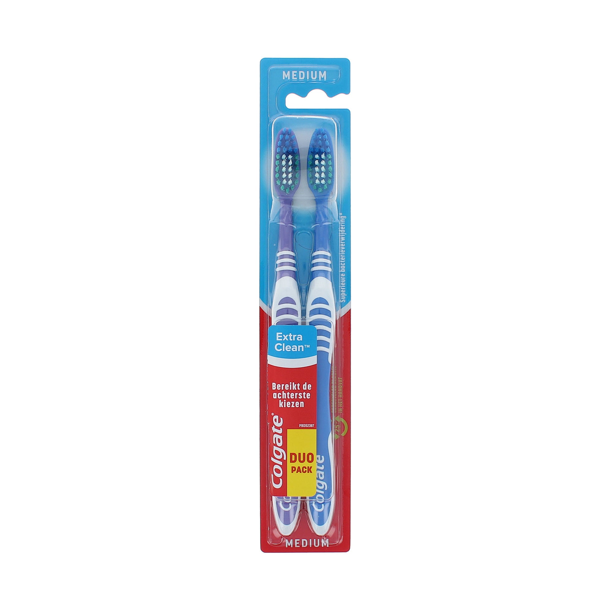Colgate Extra Clean Duo Pack Toothbrushes - Medium