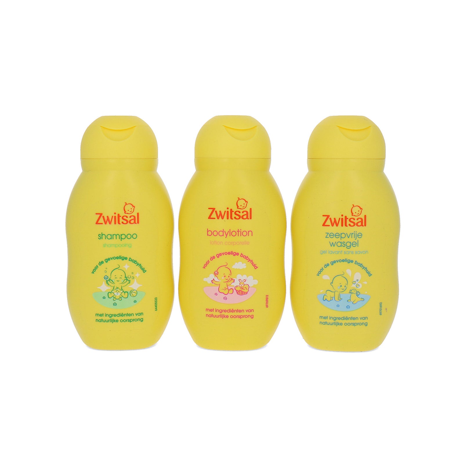 Zwitsal Shampoo-Washgel-Bodylotion - 3 x 75 ml