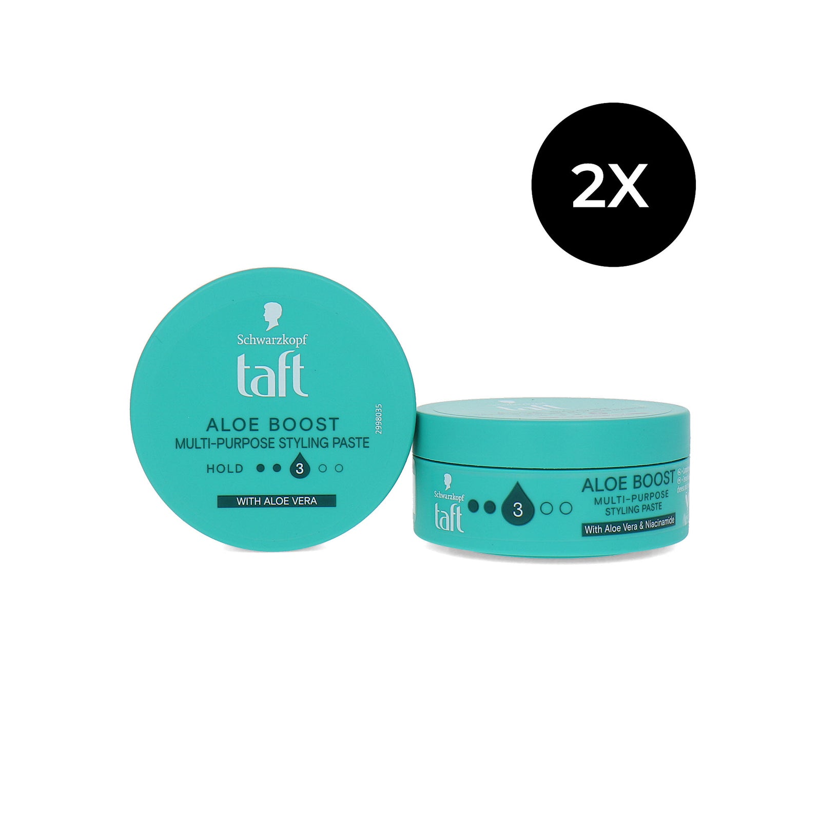Schwarzkopf Taft Aloe Boost Multi-purpose Styling Paste - 2 x 75 ml