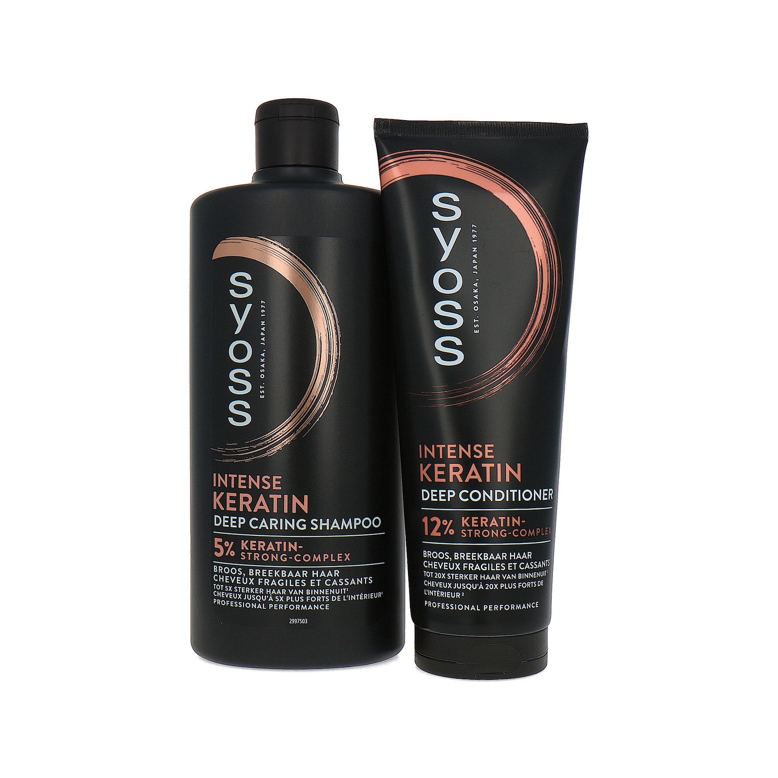 Syoss Intense Keratin Shampoo + Conditioner - 440 ml - 250 ml