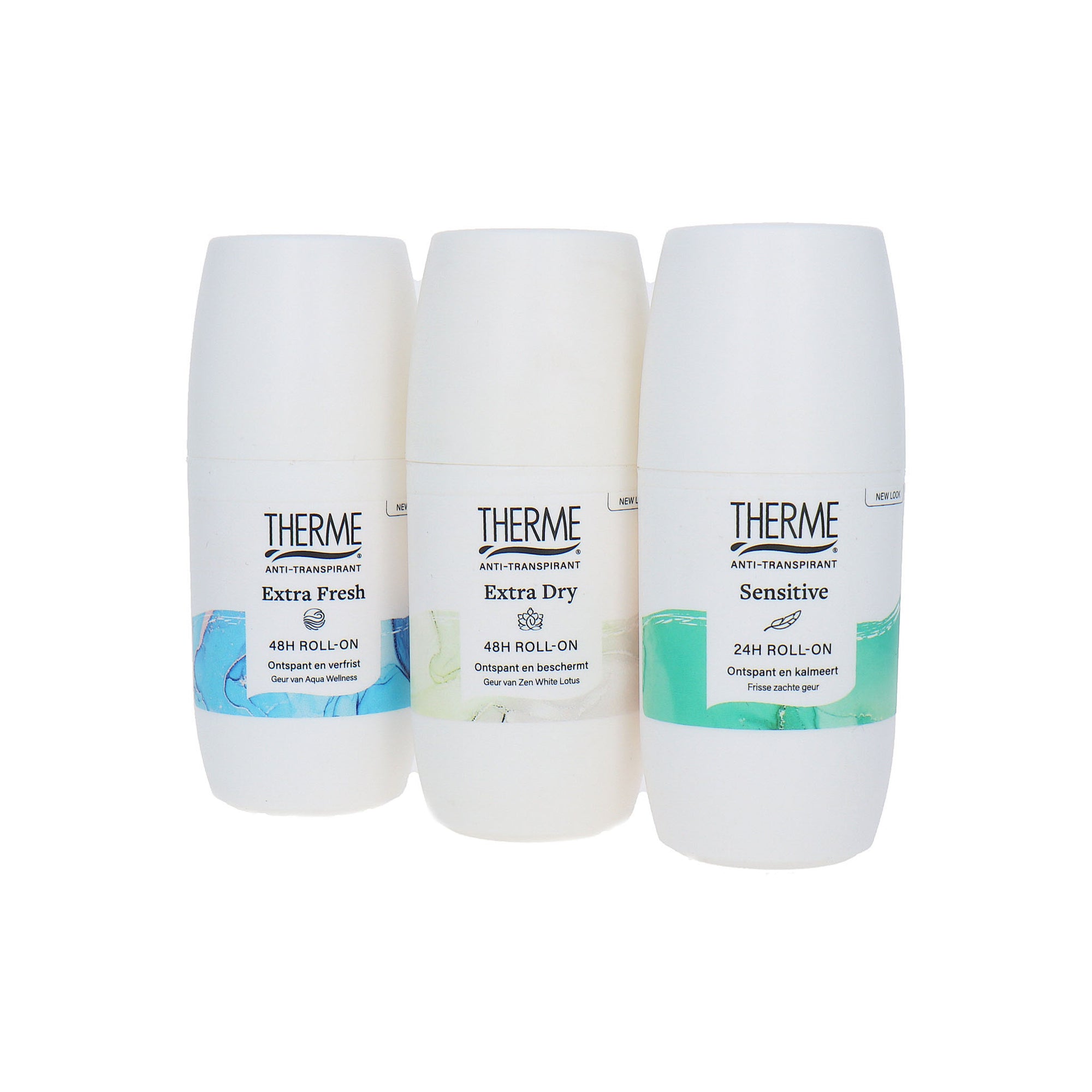 Therme Deo Roller Extra Fresh-Sensitive-Extra Dry - 3 x 60 ml