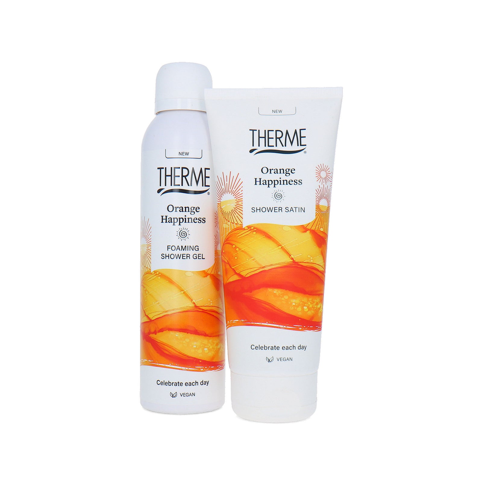Therme Orange Satin 2 Pieces Set - 400 ml