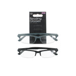 Second Glance 2 Pieces Half Frame Reading Glasses + 2.50 - Black-Grey