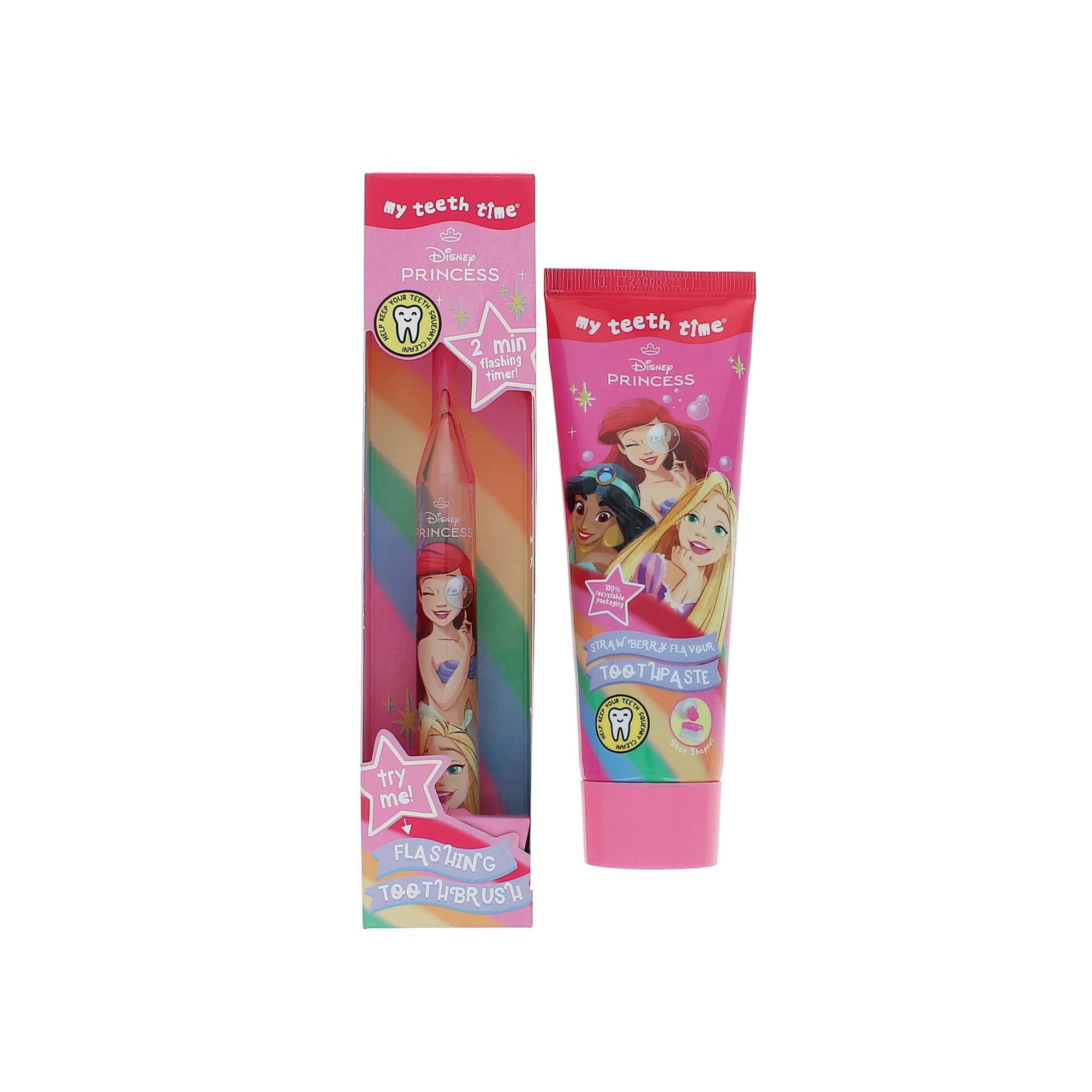 Firefly Disney Prinzessin Blinkende Zahnbürste + Zahnpasta