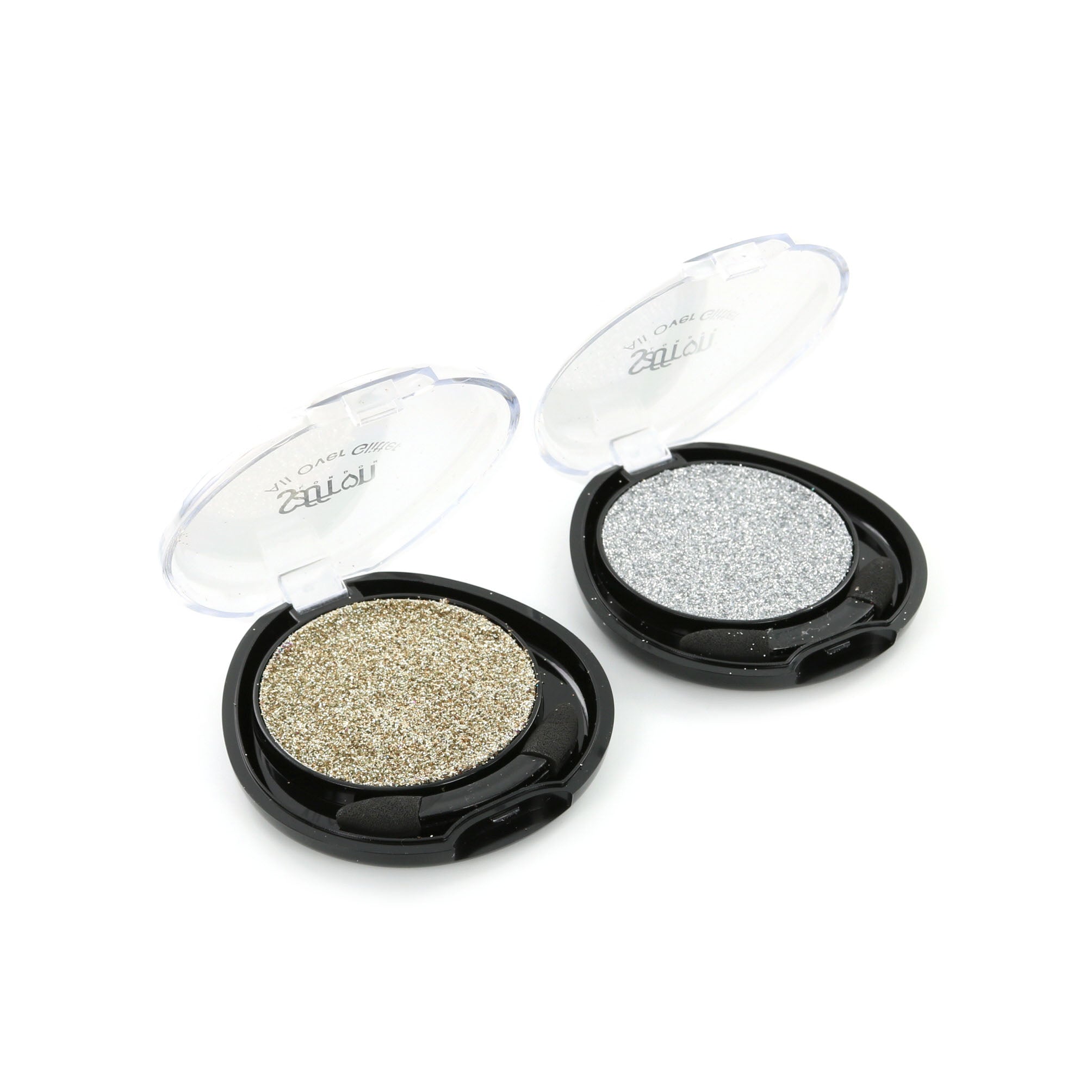 Saffron All Over Glitter Oogschaduw - Gold & Silver (2 Stuks)