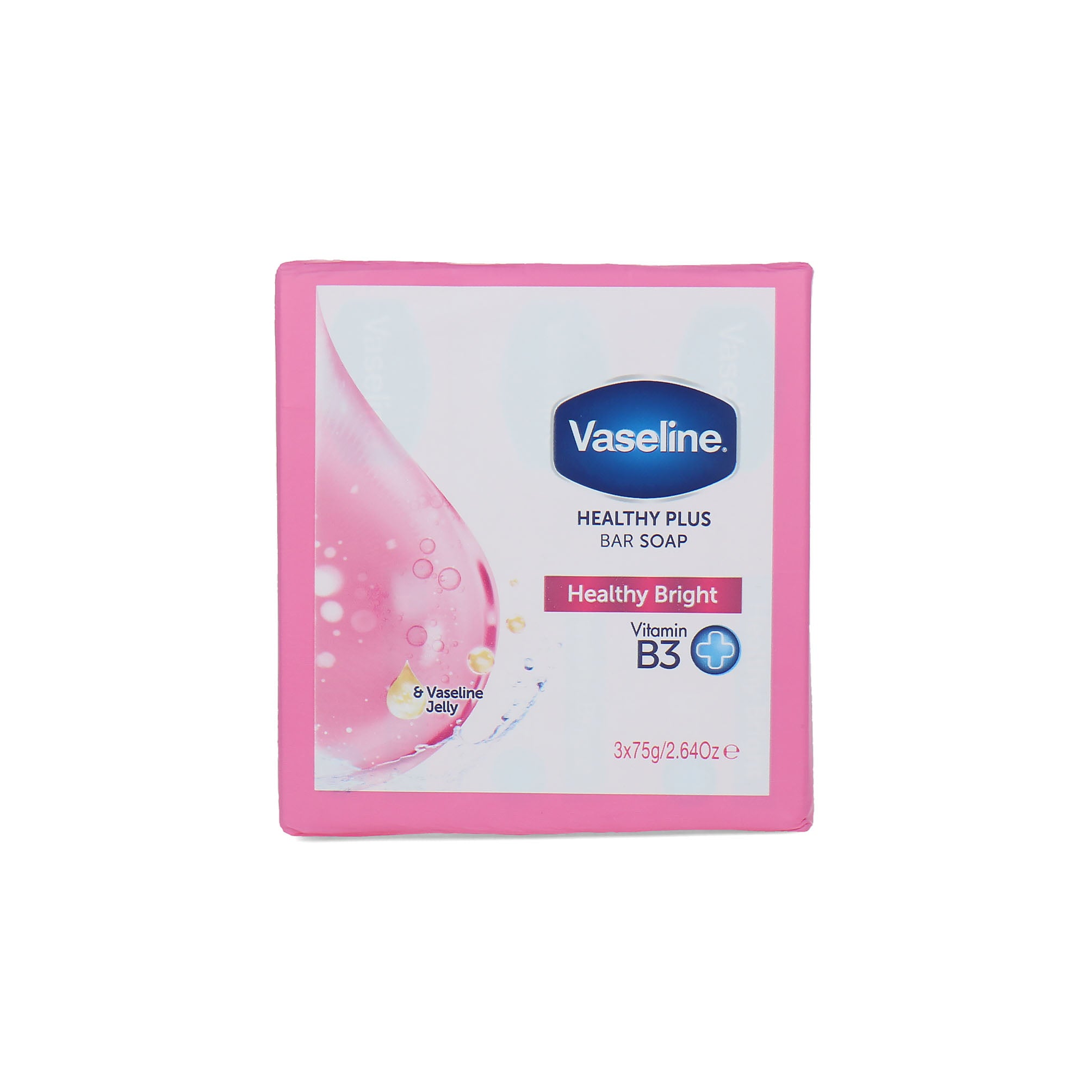 Vaseline Healthy Plus Bar Soap Healty Bright - 3 x 75 gram