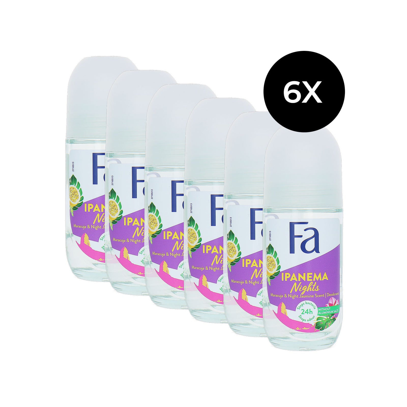 Fa Ipanema Nights Deo Roller - 6 x 50 ml
