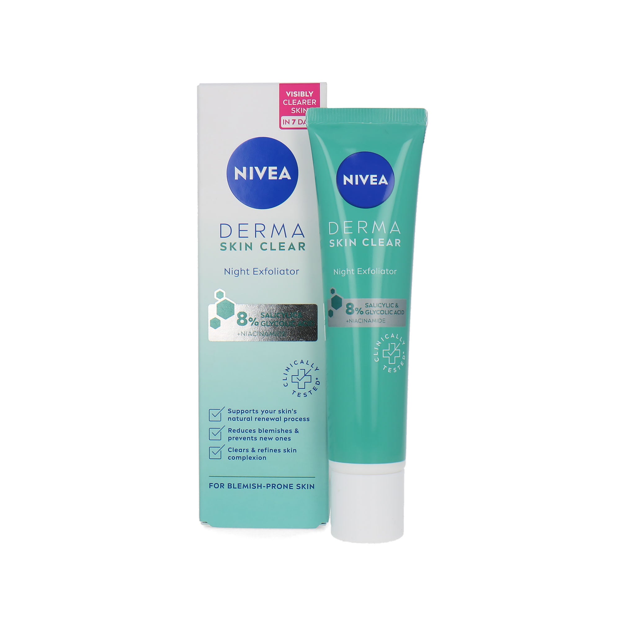 Nivea Derma Skin Clear Night Exfoliator - 40 ml