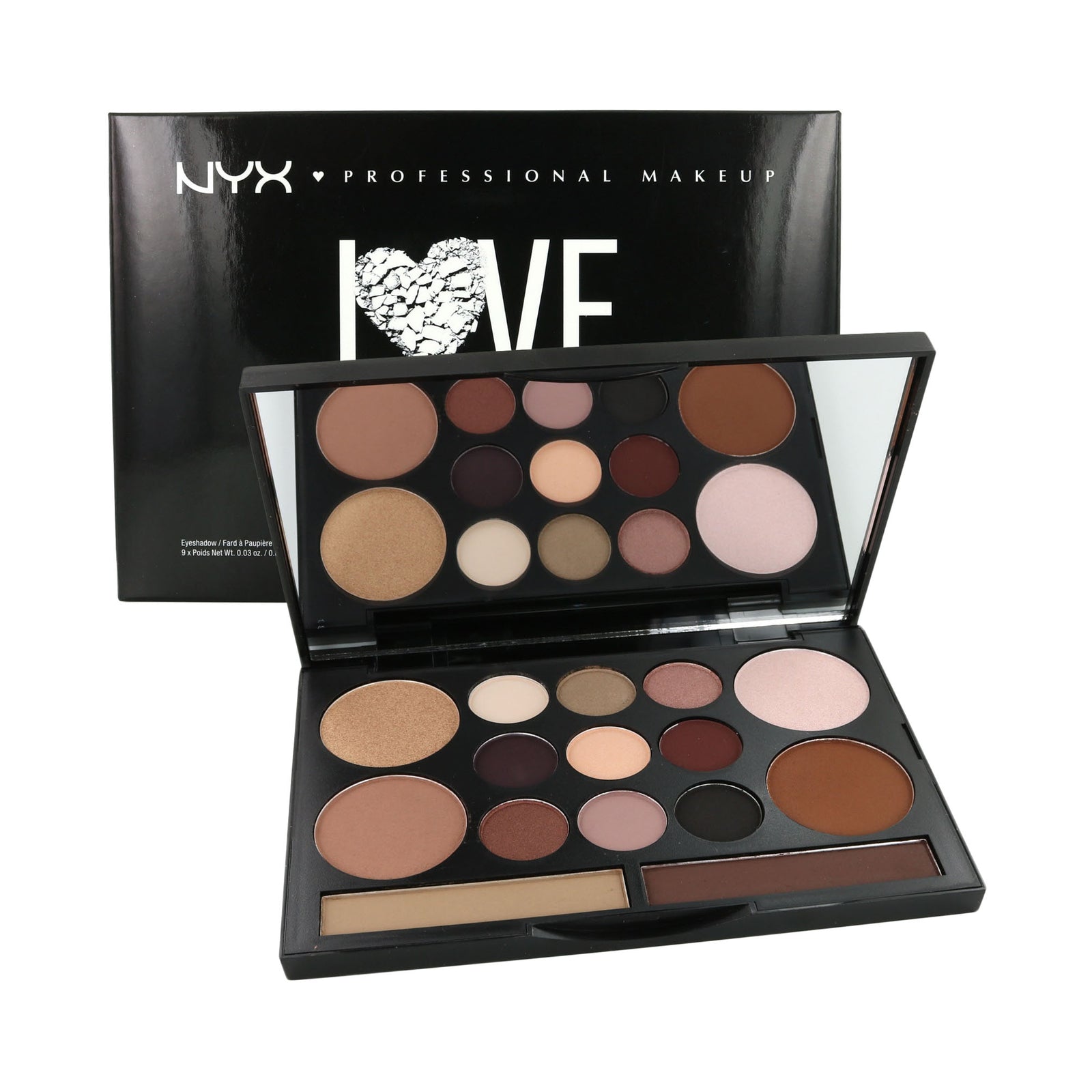 NYX Love Contours All Eye and Face Sculpting Palette