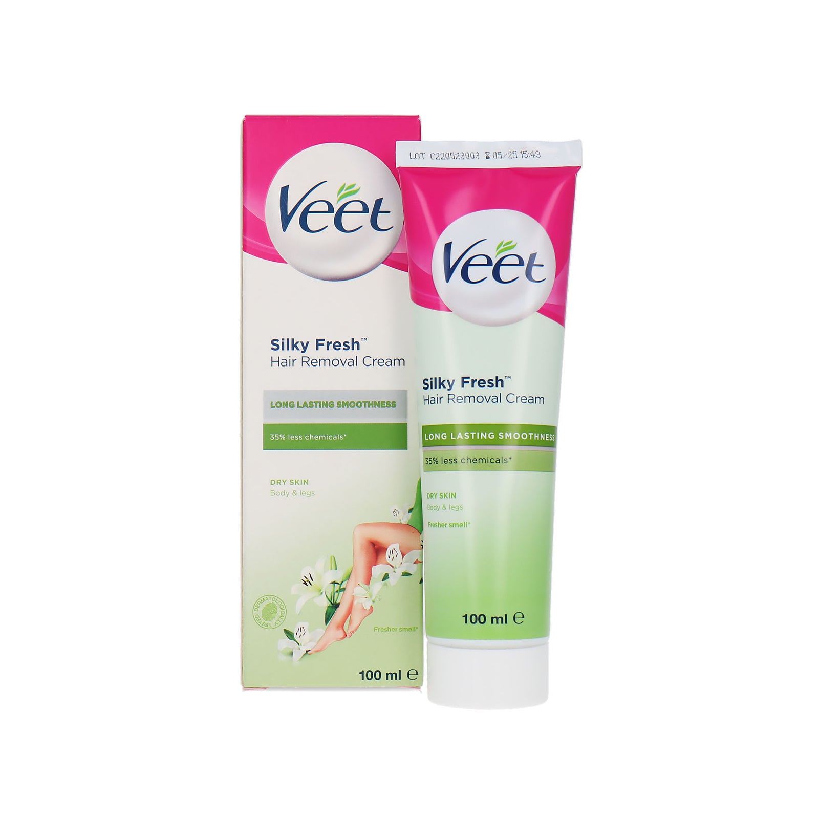 Veet Silky Fresh Hair Removal Cream - 100 ml (voor droge huid)
