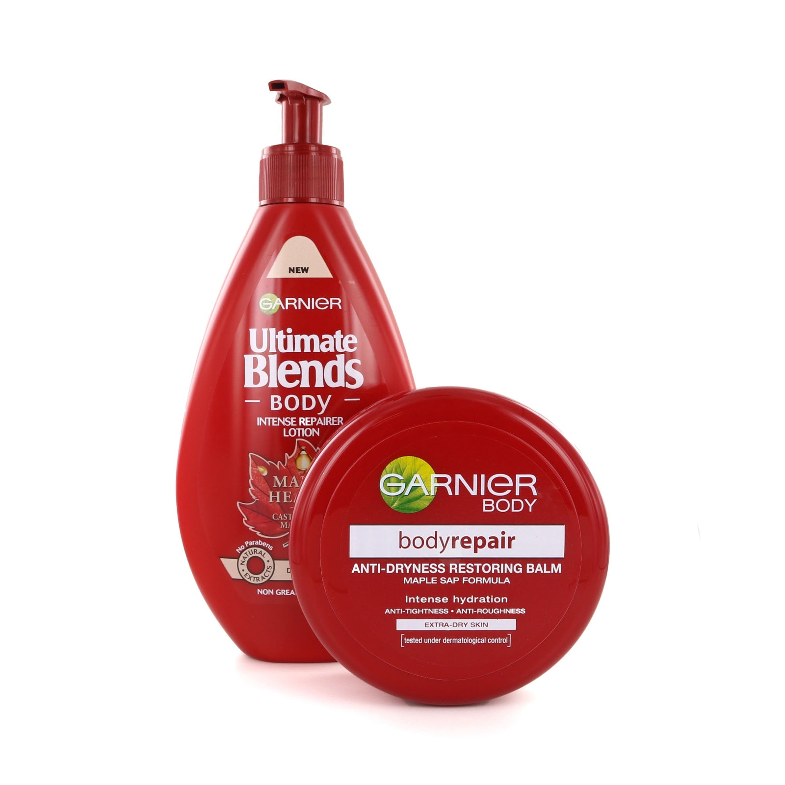 Garnier Bodyrepair & Ultimate Blends Body Lotion en Body Cream - 250 ml + 200 ml