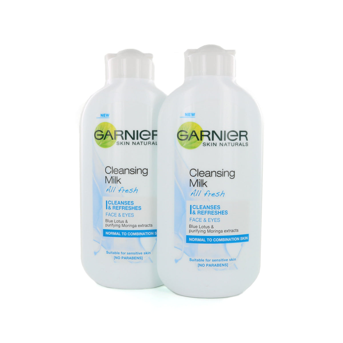 Garnier All Fresh Reinigingsmelk - 2 x 200 ml (voor normale en gecombineerde huid)