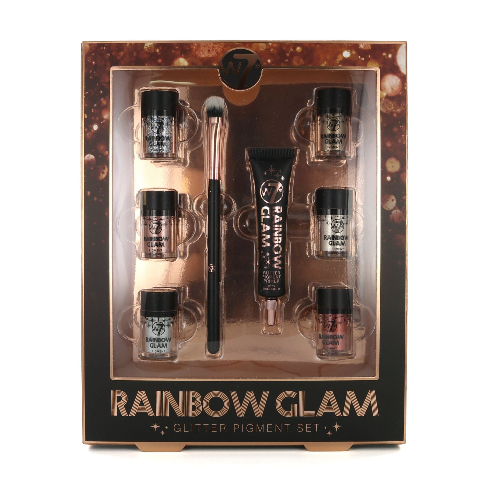 W7 Rainbow Glam Glitter Pigment Cadeauset