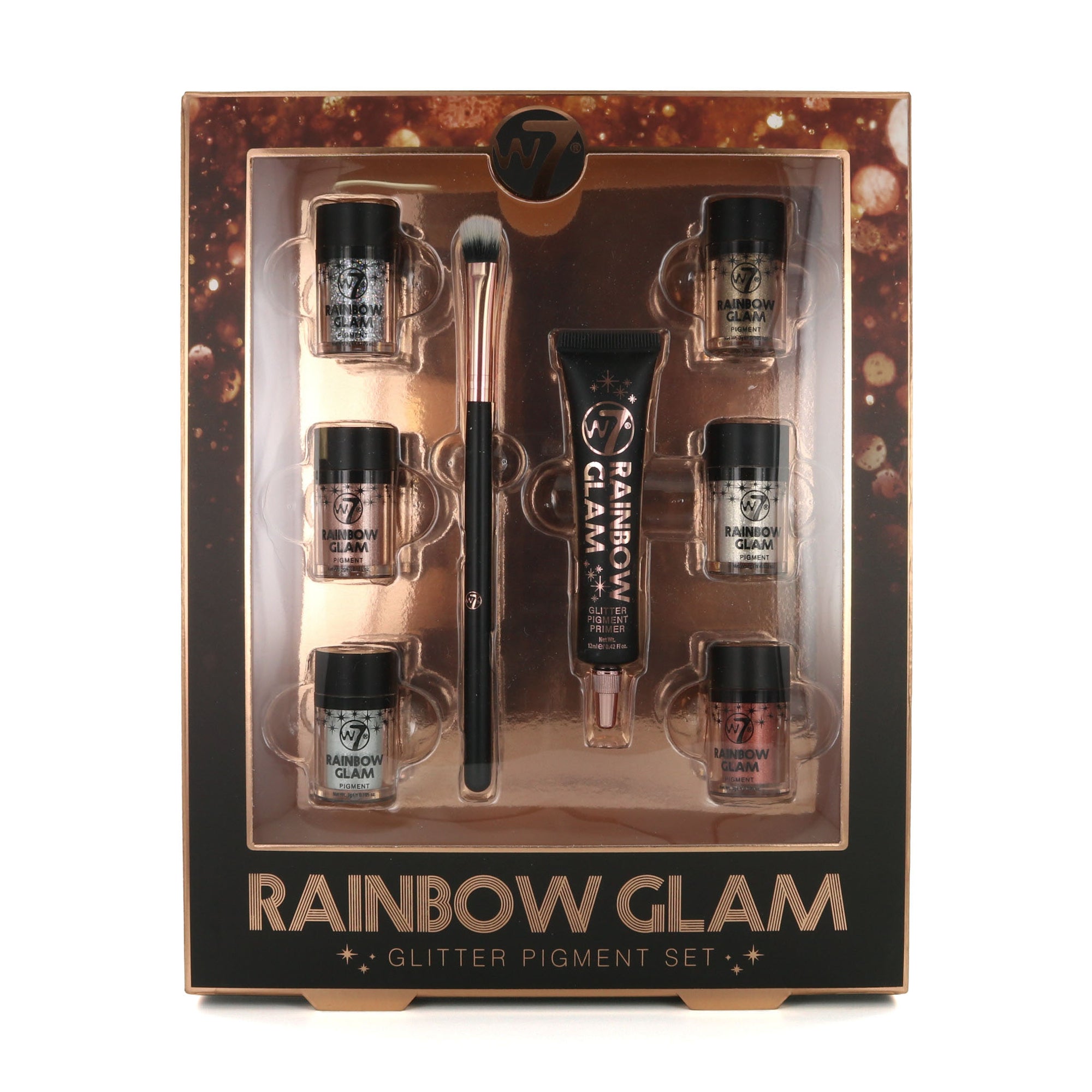 W7 Rainbow Glam Glitter Pigment Cadeauset
