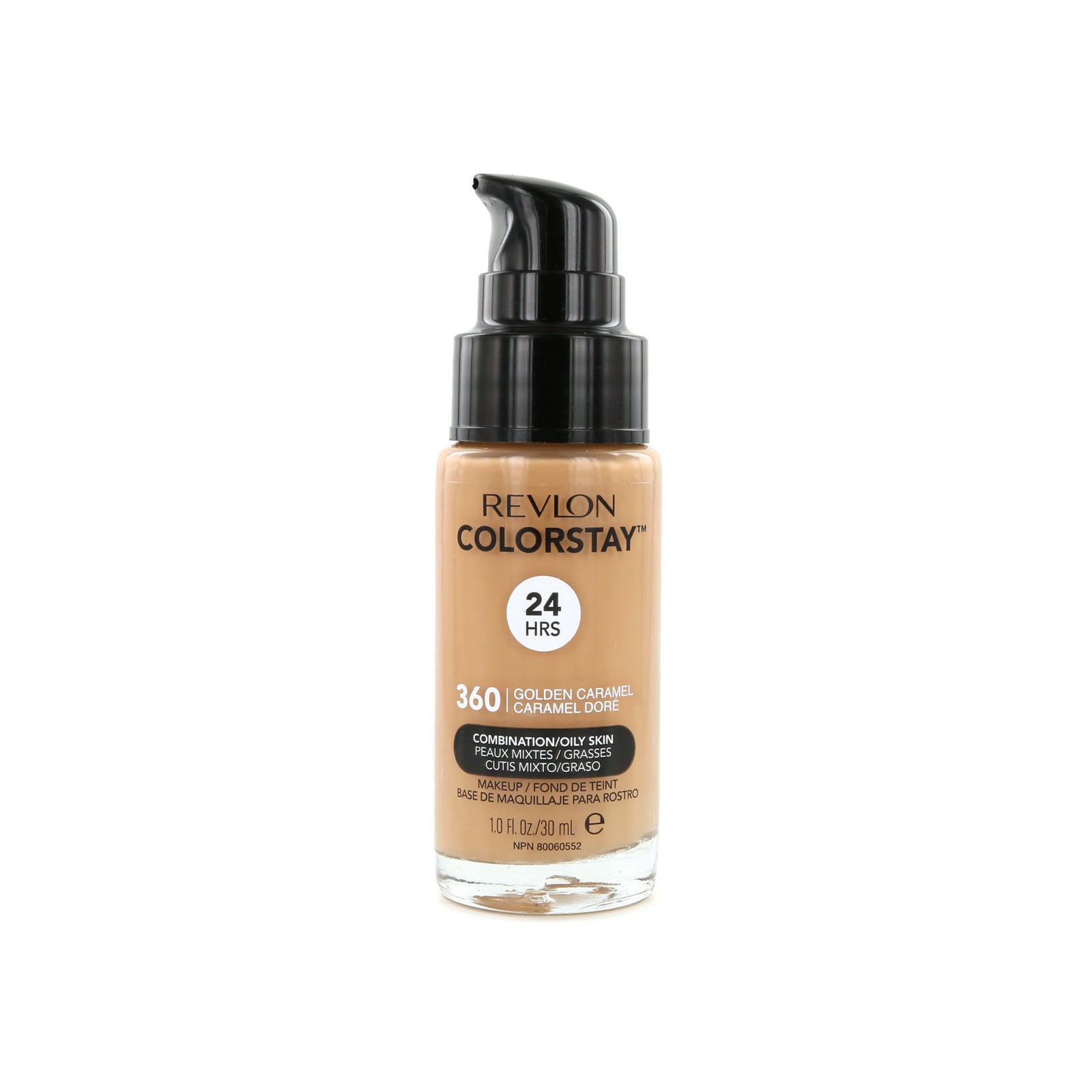 Revlon Colorstay Matte Finish Foundation - 360 Golden Caramel (Combination/Oily Skin)