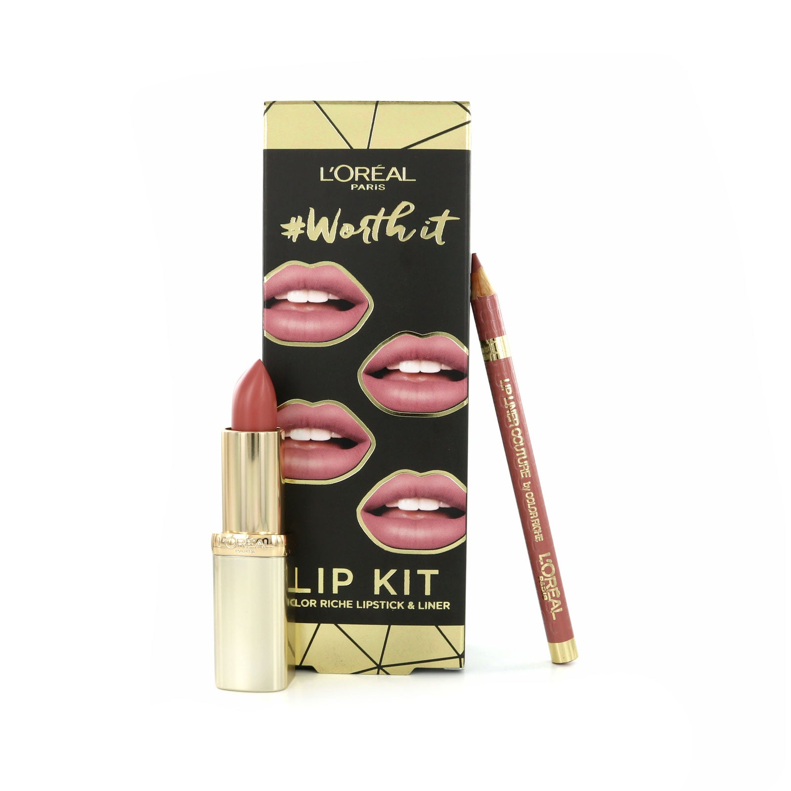 L'Oréal Worth It Color Riche Cadeauset - 235 Nude - 630 Beige a Nu