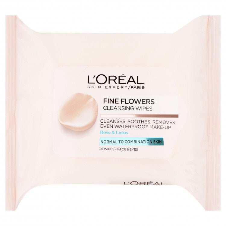 L'Oréal Skin Expert Fine Flowers Cleansing Wipes (25 wipes)