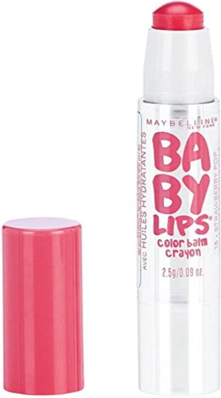Maybelline Babylips Color Balm Crayon - 15 Strawberry Pop